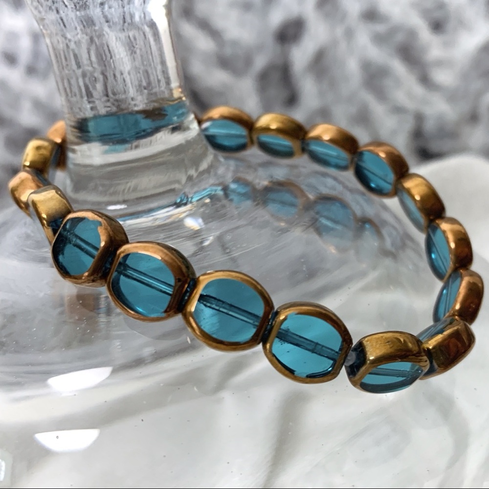 Blue Glass Bracelet